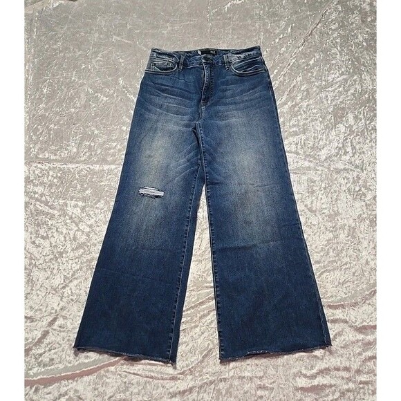 Kut from the Kloth Denim - KUT from the Kloth Fab Ab Meg High-Rise Wide-Leg Toughness Wash Jeans Size 10